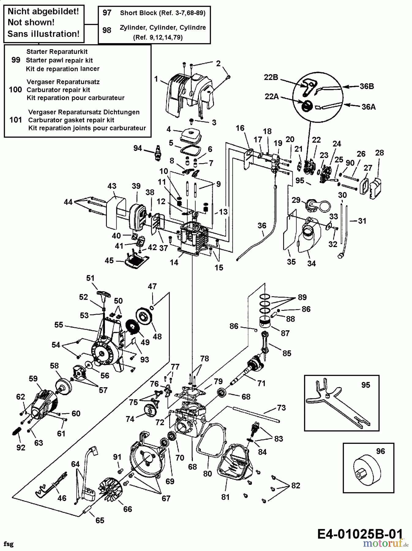  MTD Brush cutter 875 41AD875C678  (2004) Engine
