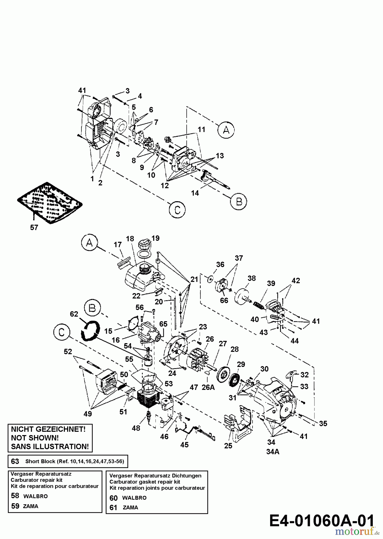  MTD Brush cutter 725 41BD725G678  (2003) Engine