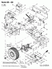 MTD untill 2011 H/130 13AT698G678 (2003) Listas de piezas de repuesto y dibujos Drive system, Pedals, Rear wheels