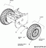MTD M 61 31A-62BD700R (2011) Listas de piezas de repuesto y dibujos Wheels