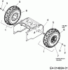 Troy-Bilt POLAR 5056 31A-3PAD609 (2007) Listas de piezas de repuesto y dibujos Wheels