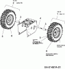 Troy-Bilt POLAR 8066 31AV6FLN609 (2007) Listas de piezas de repuesto y dibujos Wheels