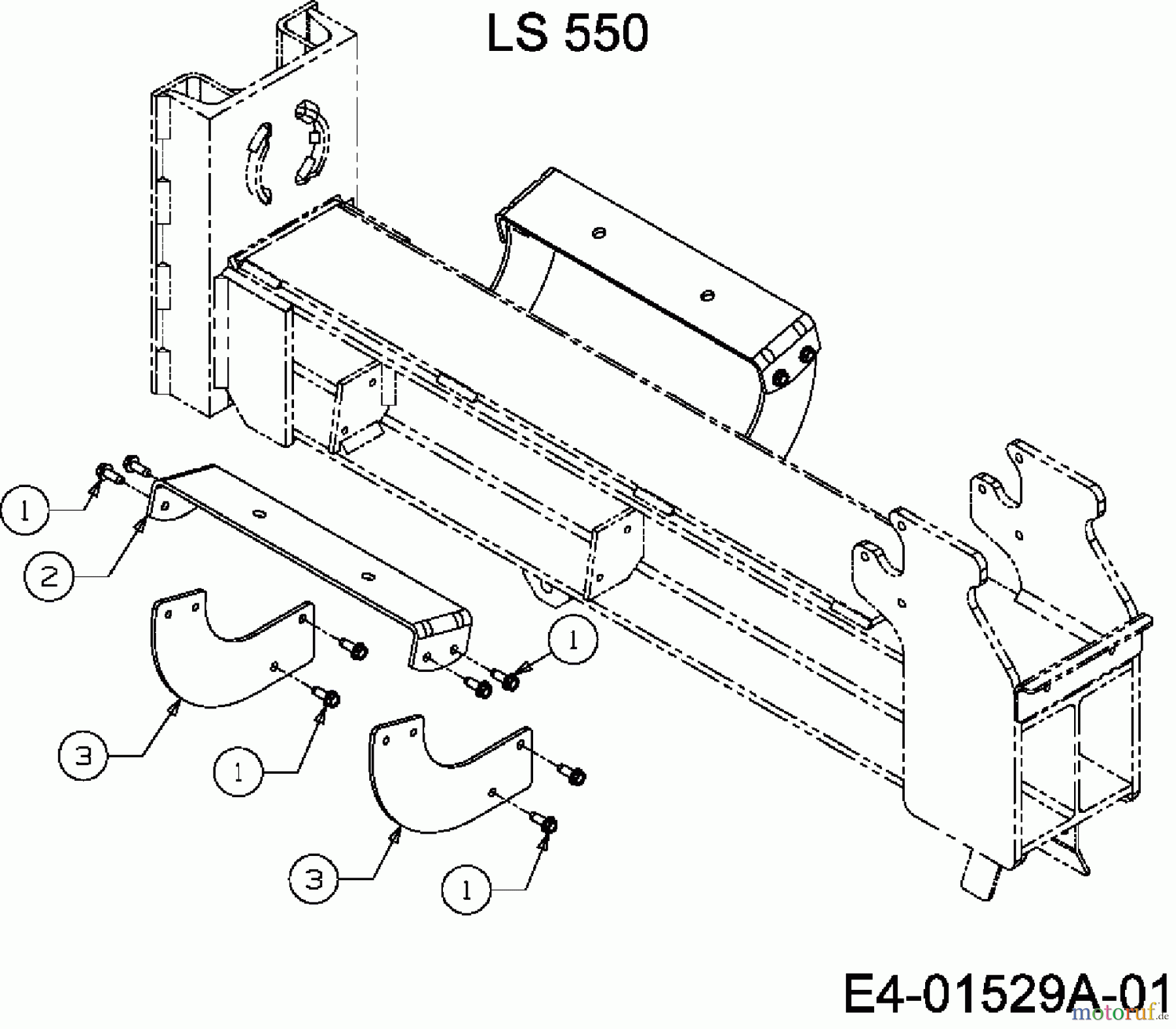  MTD Log splitter LS 550 24AF550C678  (2007) Cradle-log tray