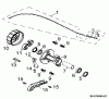 Cub Cadet Miniquad 50 36AA101-603 (2006) Listas de piezas de repuesto y dibujos Rear brake