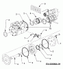 Cub Cadet HDS 3200 14B-646-603 (2000) Listas de piezas de repuesto y dibujos Hydraulic pump steering