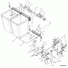 MTD Accessories Grass catcher for CC 2000 SD series with mowing deck 44"/112cm 190-210-100 (2000) Listas de piezas de repuesto y dibujos Grass box