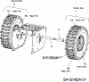 Cub Cadet 524 SWE 31AW53LR603 (2016) Listas de piezas de repuesto y dibujos Wheels