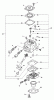 Echo SHR-210 - Power Sprayer Listas de piezas de repuesto y dibujos Carburetor -- C1U-K52