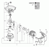 Echo TC-2100 - Tiller/Cultivator, S/N: 001001 - 999999 (Type 1E) Listas de piezas de repuesto y dibujos Engine, Crankcase, Cylinder Cover