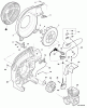 Echo PB-250LN - Blower/Vacuums, S/N: P34811001001 - P34811999999 Listas de piezas de repuesto y dibujos Fan Cover, Ignition, Throttle Control  S/N: P34811001001 - P34811150000