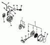 Echo GT-2400 - String Trimmer (Type 1E) Listas de piezas de repuesto y dibujos Clutch, Ignition, Starter