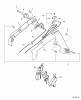 Echo PB-251 - Hand Held Blower, S/N: 09001001 - 09999999 Listas de piezas de repuesto y dibujos Handle, Ignition Switch, Throttle Cable