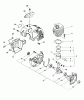 Echo PAS-2000 - Power Unit, S/N: 001001 & Up (Type 1E) Listas de piezas de repuesto y dibujos Engine, Fan Housing, Cover