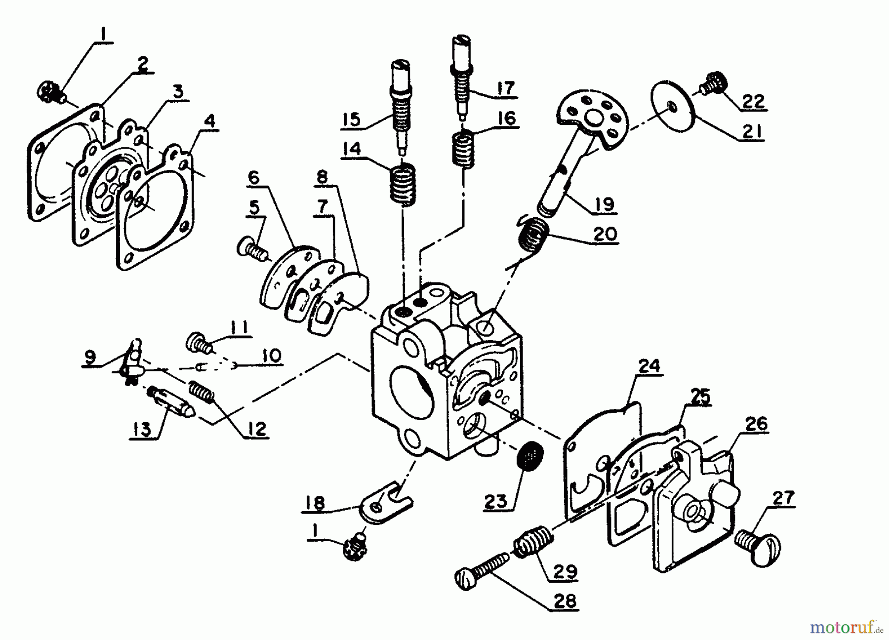  Echo Trimmer, Faden / Bürste SRM-202DA - Echo String Trimmer Carburetor