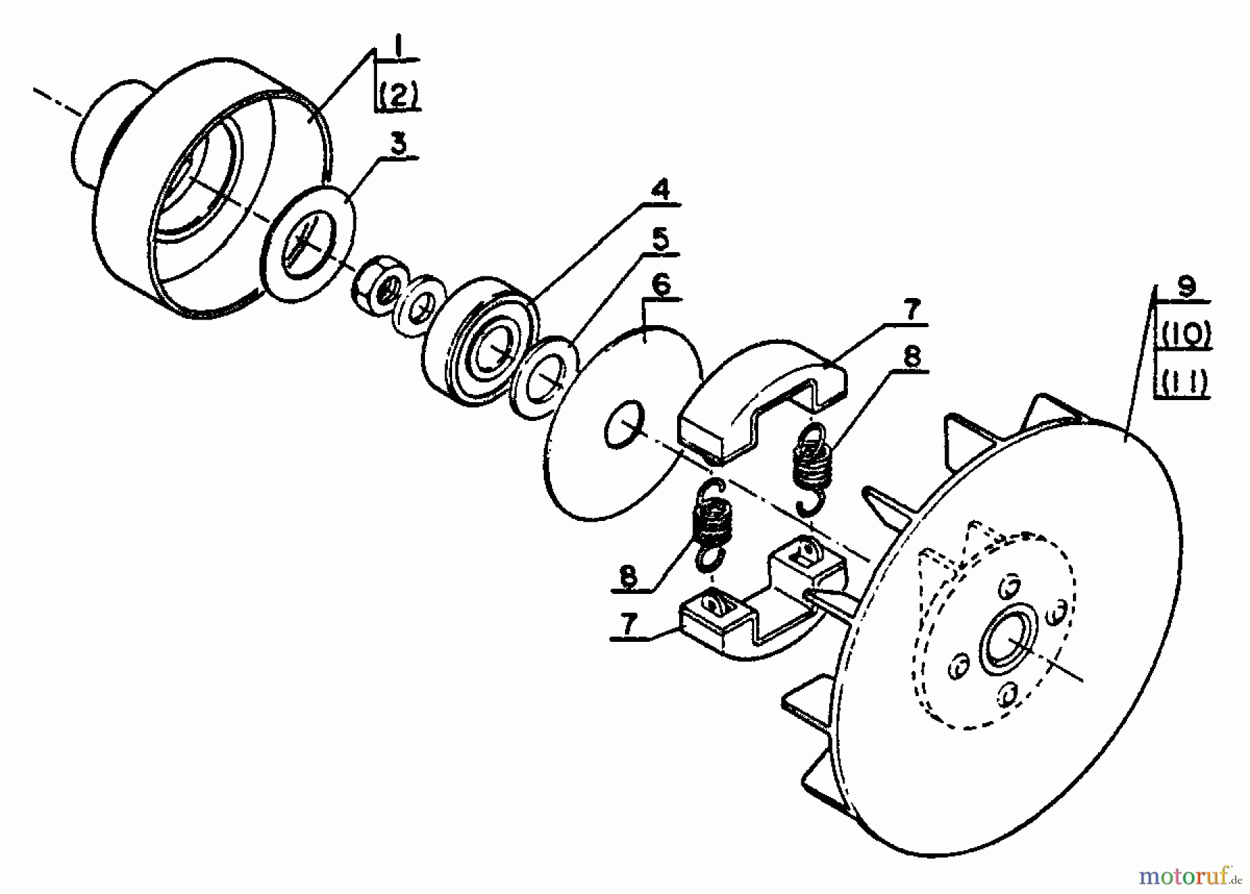  Echo Trimmer, Faden / Bürste SRM-202F - Echo String Trimmer Clutch, Fan