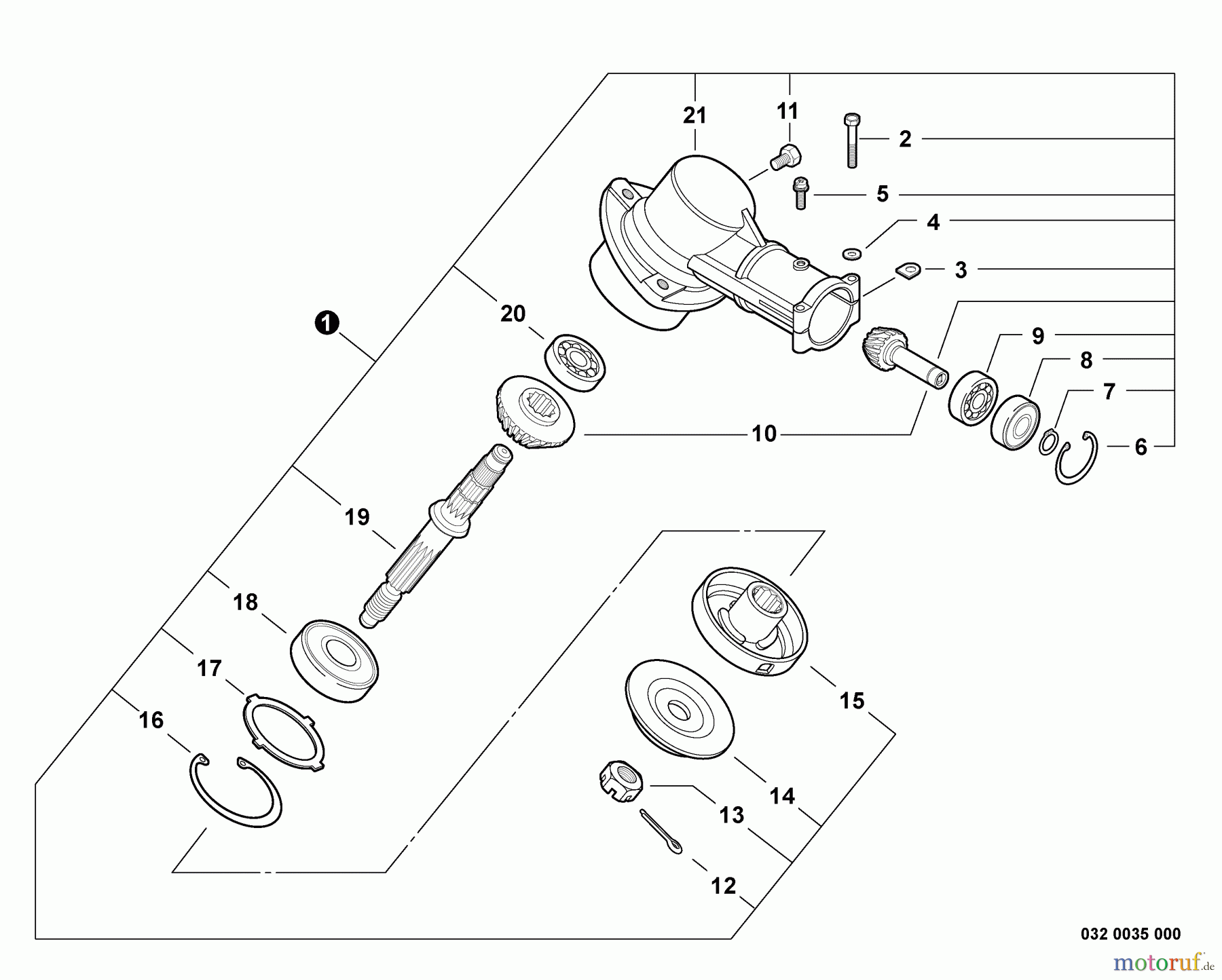  Echo Trimmer, Faden / Bürste SRM-22GESU - Echo String Trimmer, Gear Case