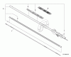 Echo SRM-251E - String Trimmer, S/N:08001001 - 08999999 Listas de piezas de repuesto y dibujos Main Pipe, Flexible Driveshaft