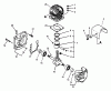 Echo PB-400E - Back Pack Blower, Type 1E S/N 001001 & Up Listas de piezas de repuesto y dibujos Engine, Crankcase (06/96)