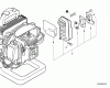 Echo PB-500T - Back Pack Blower, S/N: P02212001001 - P02212999999 Listas de piezas de repuesto y dibujos Exhaust