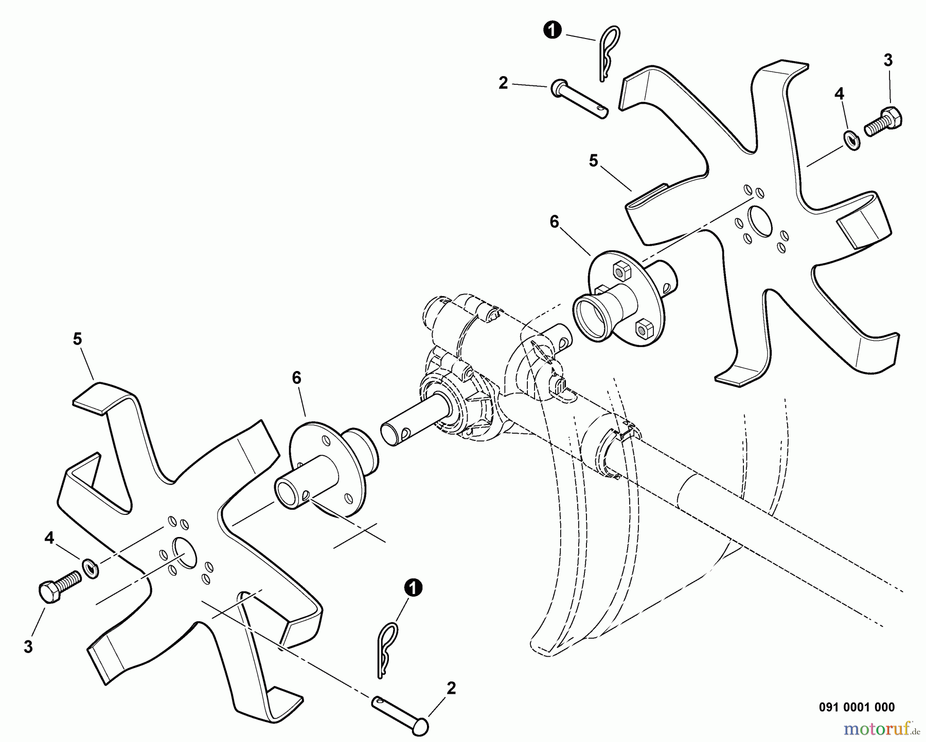  Echo Trimmer Zubehör 99944200510 - Echo Cultivator Attachment Cultivating Blades