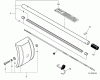 Echo 99944200513 - Cultivator Attachment Listas de piezas de repuesto y dibujos Main Pipe Assembly, Shield