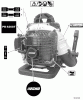 Echo PB-620ST - Back Pack Blower, S/N: P03711001001 - P03711999999 Pièces détachées Labels