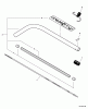 Echo 99944200615 - Curved Shaft Trimmer Attachment Pièces détachées Main Pipe, Flexible Driveshaft