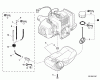 Echo GT-225 - String Trimmer, S/N:S09812001001 - S09812999999 Listas de piezas de repuesto y dibujos Fuel System