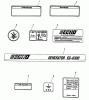 Echo EG-4300 - Portable Generator, S/N: 00000 - 00845 Listas de piezas de repuesto y dibujos LABELS