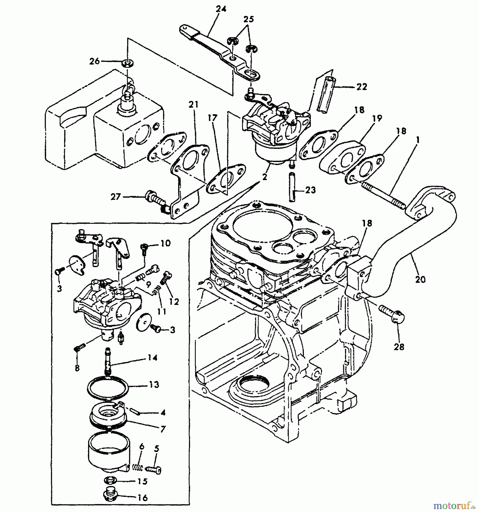 Echo Stromerzeuger EG-750 - Echo Portable Generator Carburetor
