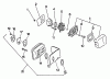 Echo HC-1001 - Hedge Trimmer, S/N: 024001 - 999999 Listas de piezas de repuesto y dibujos Intake, Exhaust, Air Cleaner