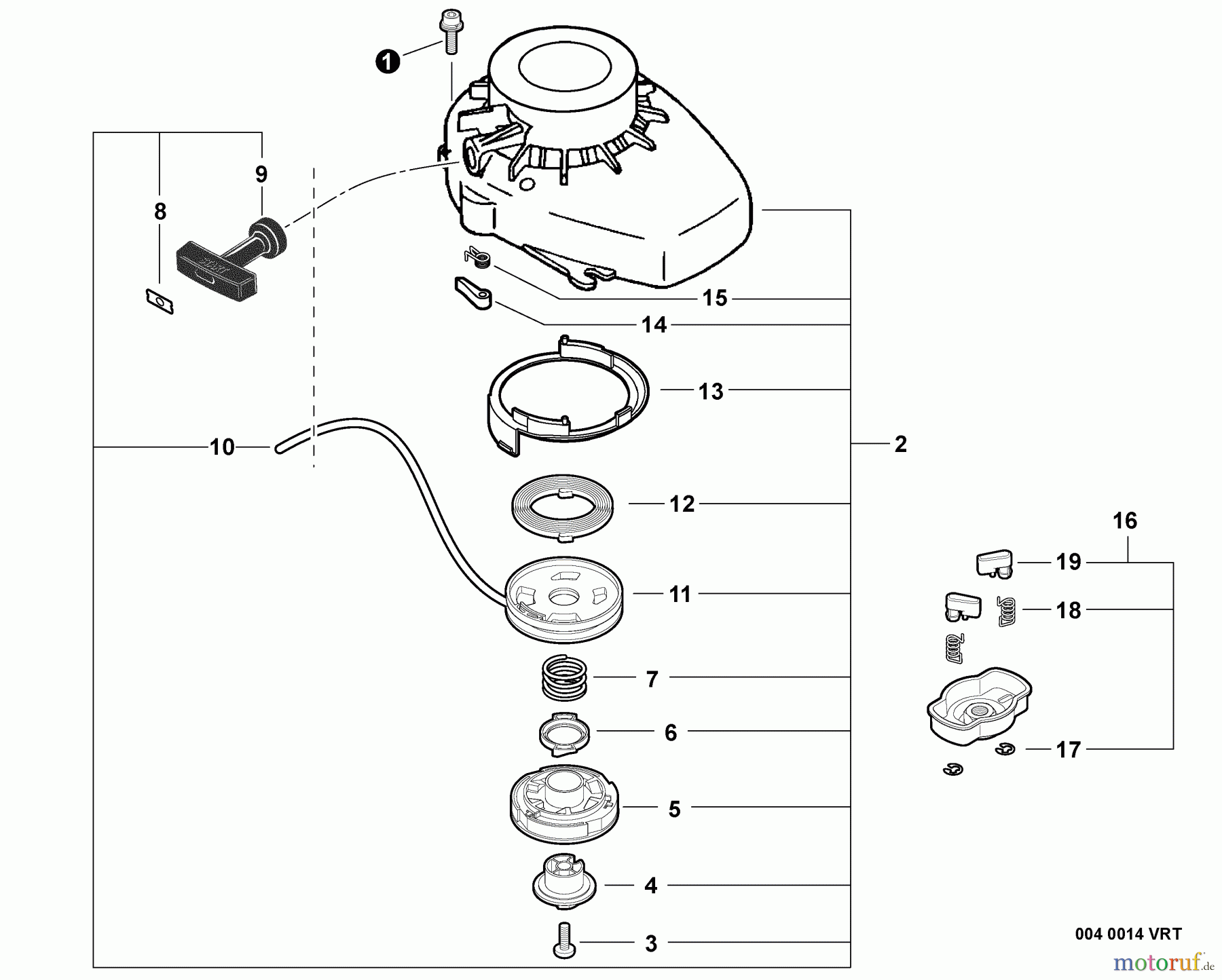 Echo Heckenscheren HC-150i - Echo Hedge Trimmer, S/N: S83813001001 - S83813999999 Starter -- i-Start -- GRAY
