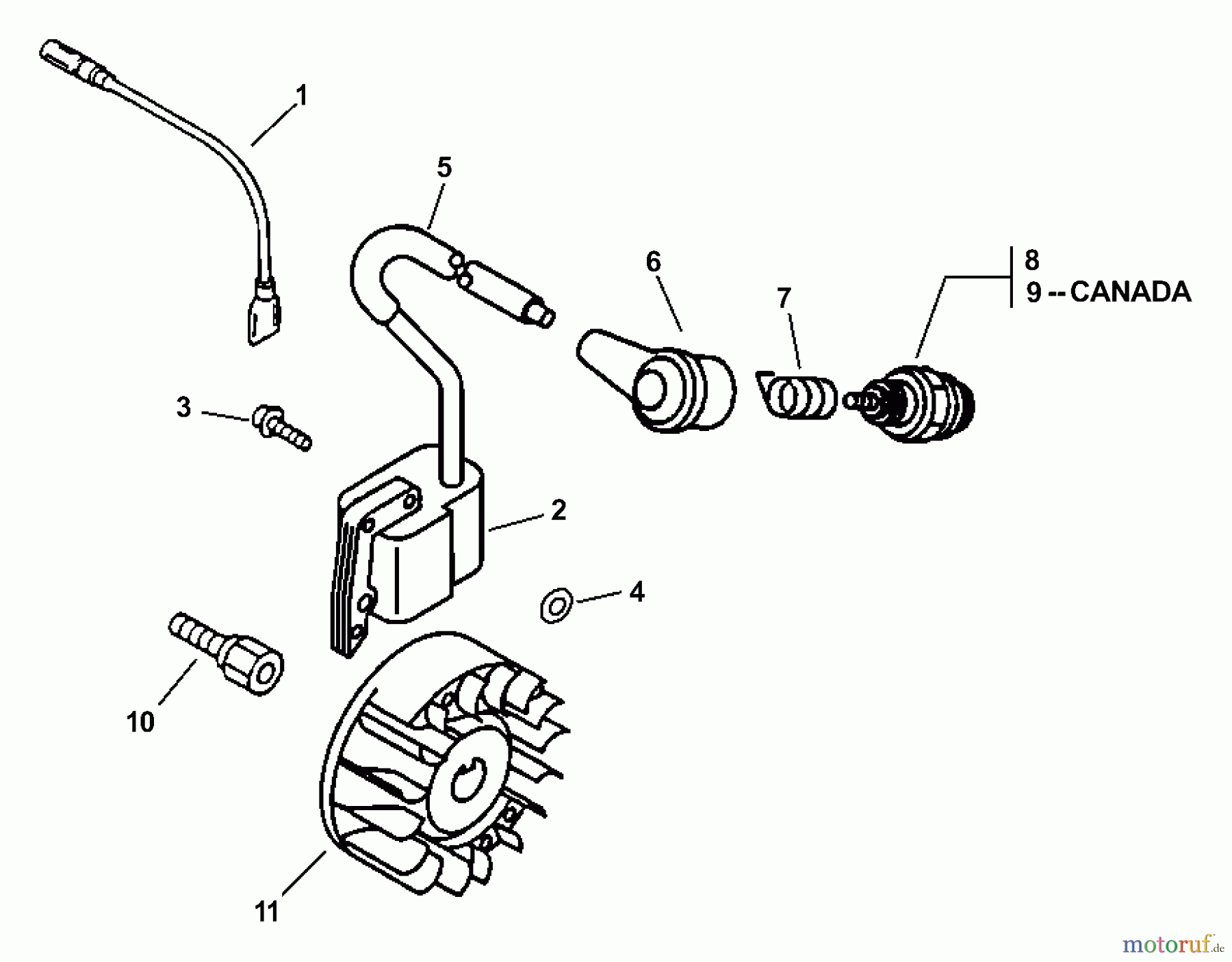 Echo Bläser / Sauger / Häcksler / Mulchgeräte ES-2400 - Echo Shredder/Vacuum (Type 1) Ignition S/N: 528502 - 999999