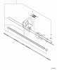 Echo SHC-211 - Shaft Hedge Trimmer, S/N: 06001001 - 06999999 Listas de piezas de repuesto y dibujos Main Pipe Assembly