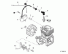 Echo SRM-265S - String Trimmer, S/N:S73411001001 - S73411999999 Listas de piezas de repuesto y dibujos Flywheel, Ignition