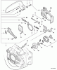 Echo CS-271T - Chainsaw, S/N: C21112001001 - C21112999999 Listas de piezas de repuesto y dibujos Chain Brake, Clutch