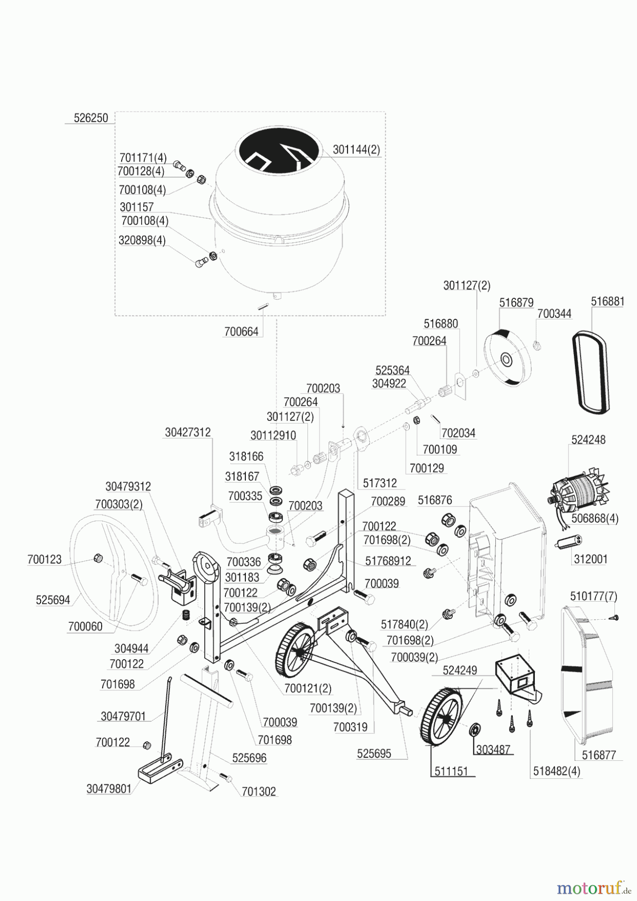  AL-KO Heimwerkertechnik Betonmörtelmaschinen ZB 1701 S HF  05/1997 Seite 1