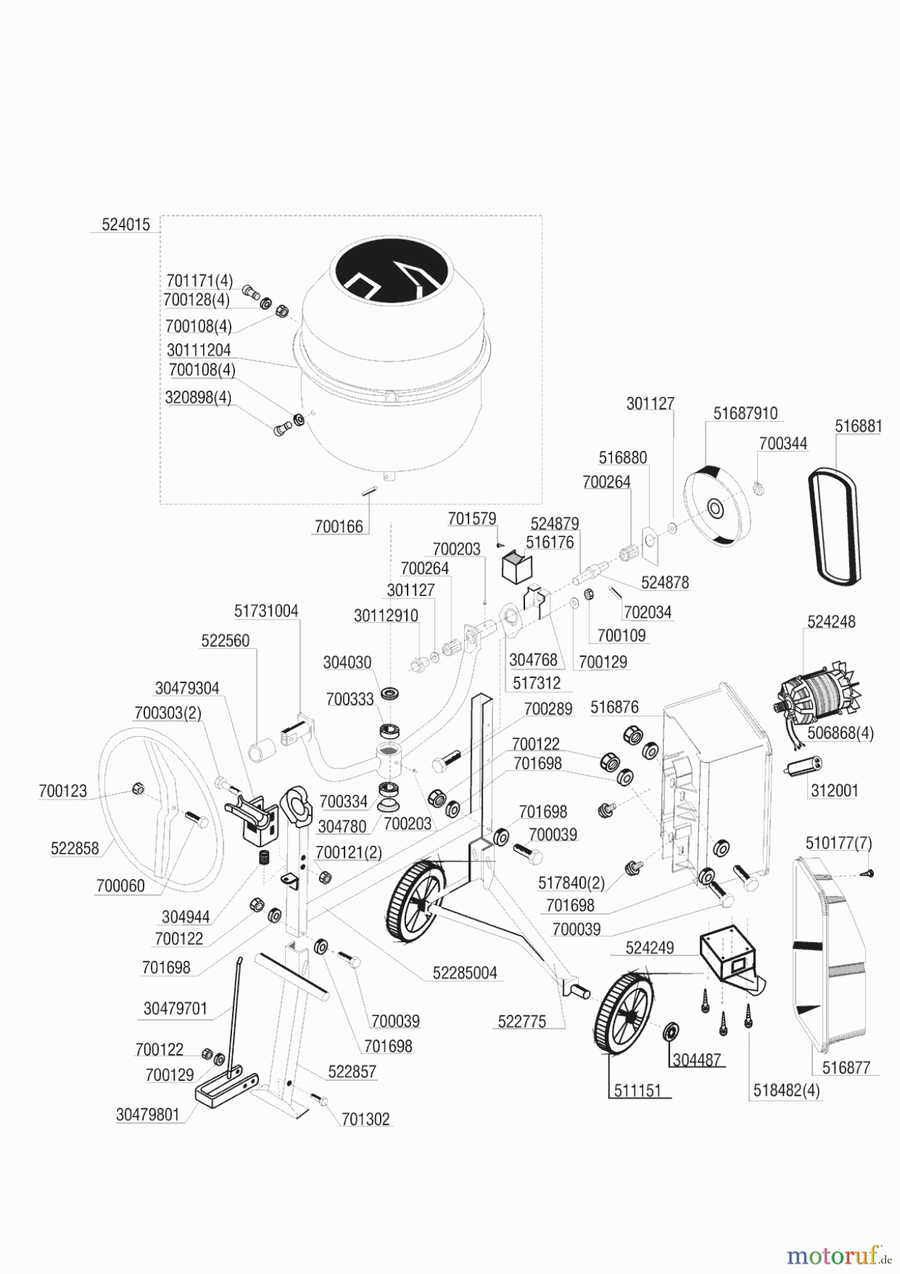  AL-KO Heimwerkertechnik Betonmörtelmaschinen Top 1201 S HF MAL  10/1997 Seite 1