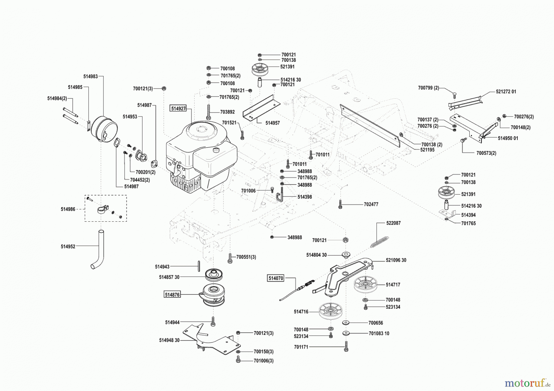  AL-KO Gartentechnik Rasentraktor T 17-102 HD ab 10/2001 Seite 4