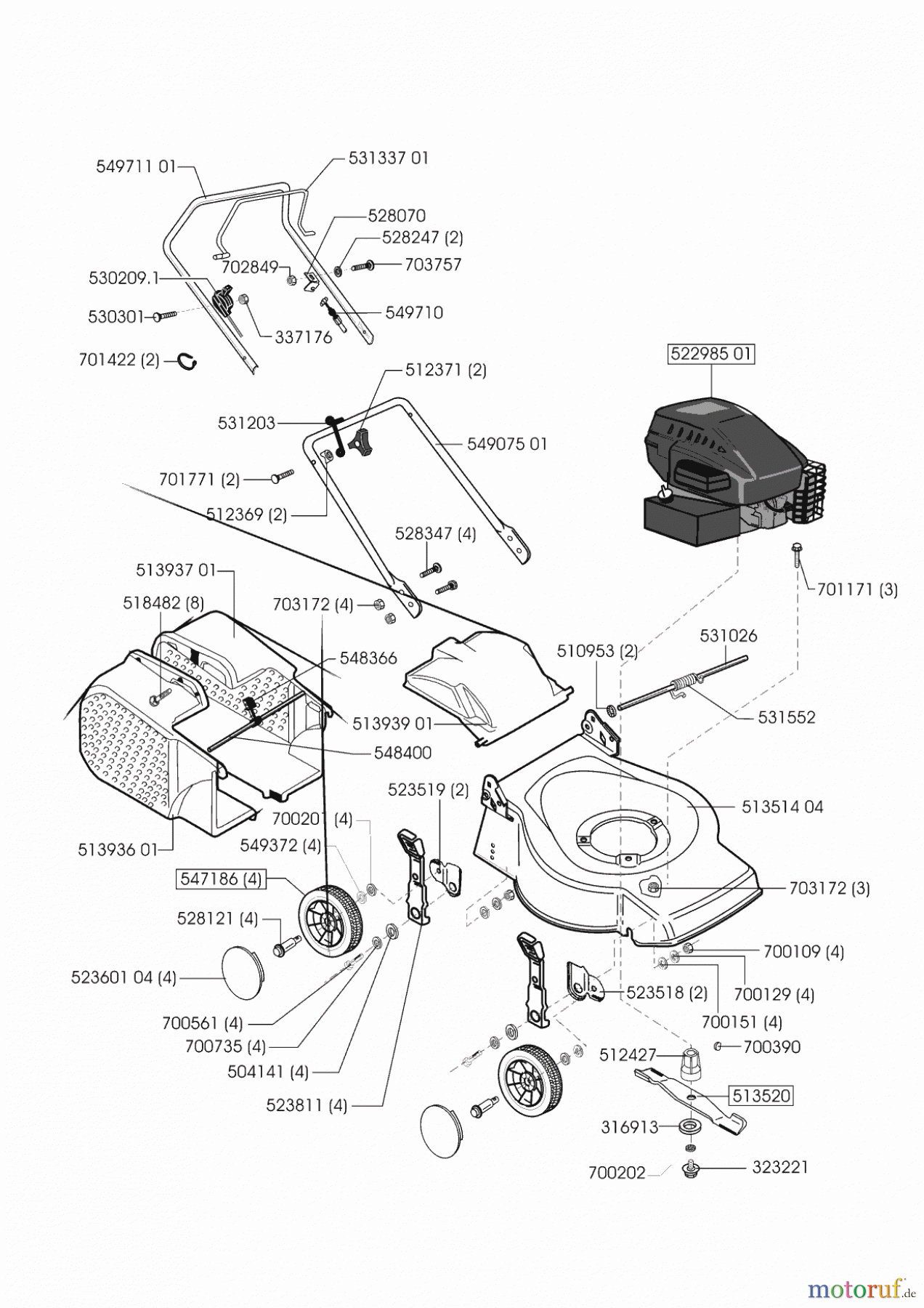  Ginge Gartentechnik Benzinrasenmäher Classic 46 B Seite 1