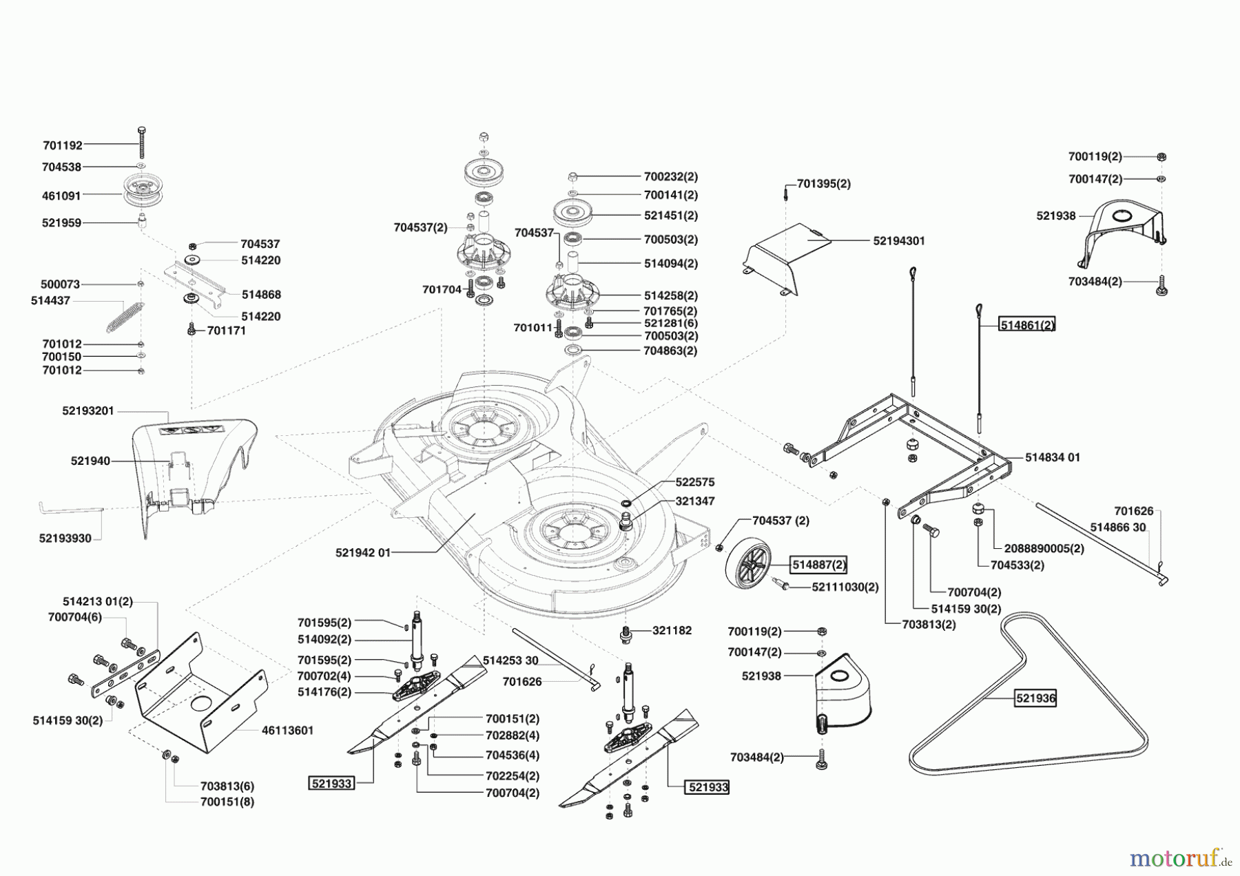  Concord Gartentechnik Rasentraktor T 15-102 HDS Masport Seite 5