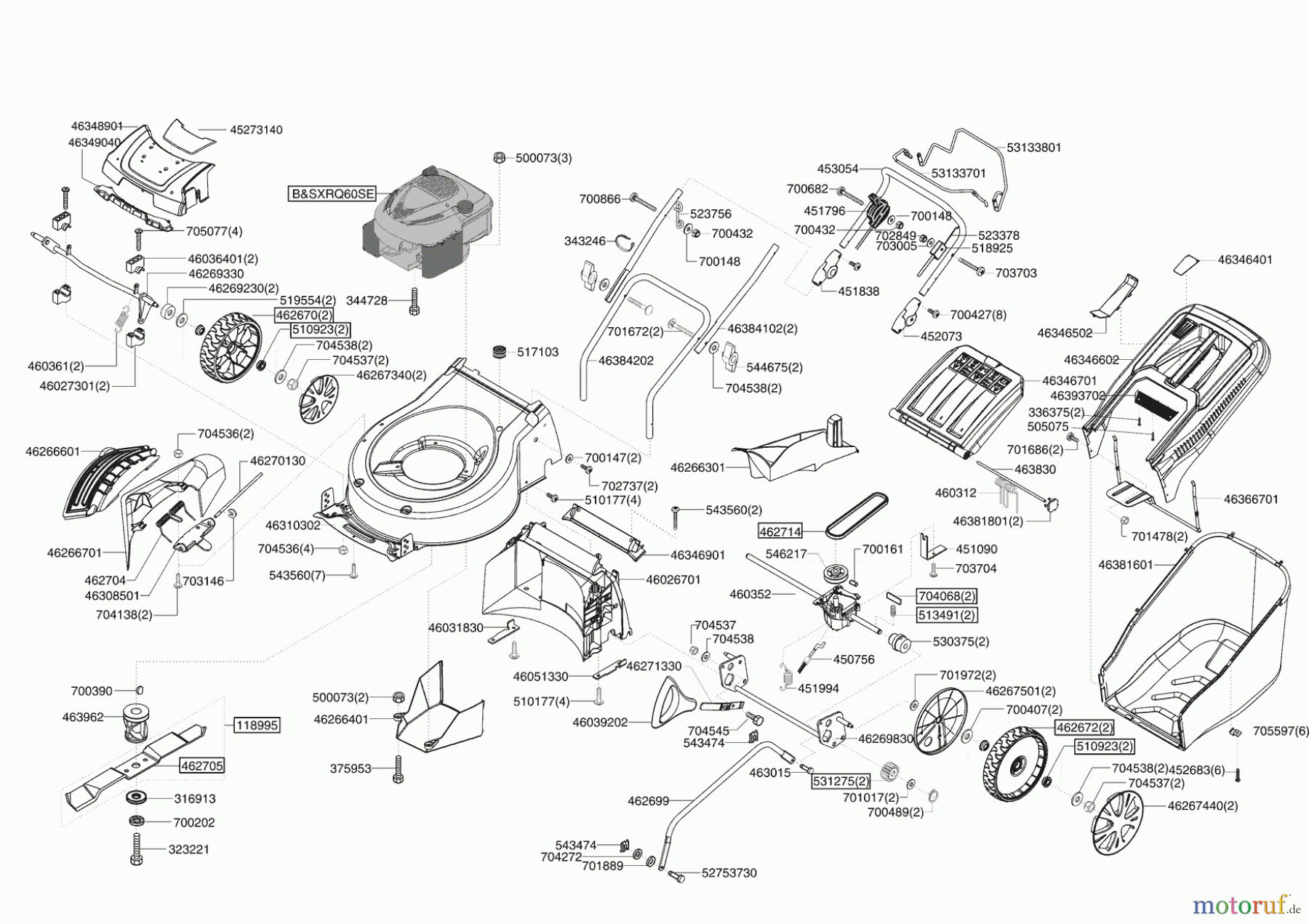  AL-KO Gartentechnik Benzinrasenmäher CLASSIC 520 HW 09/2008 - 11/2009 Seite 1