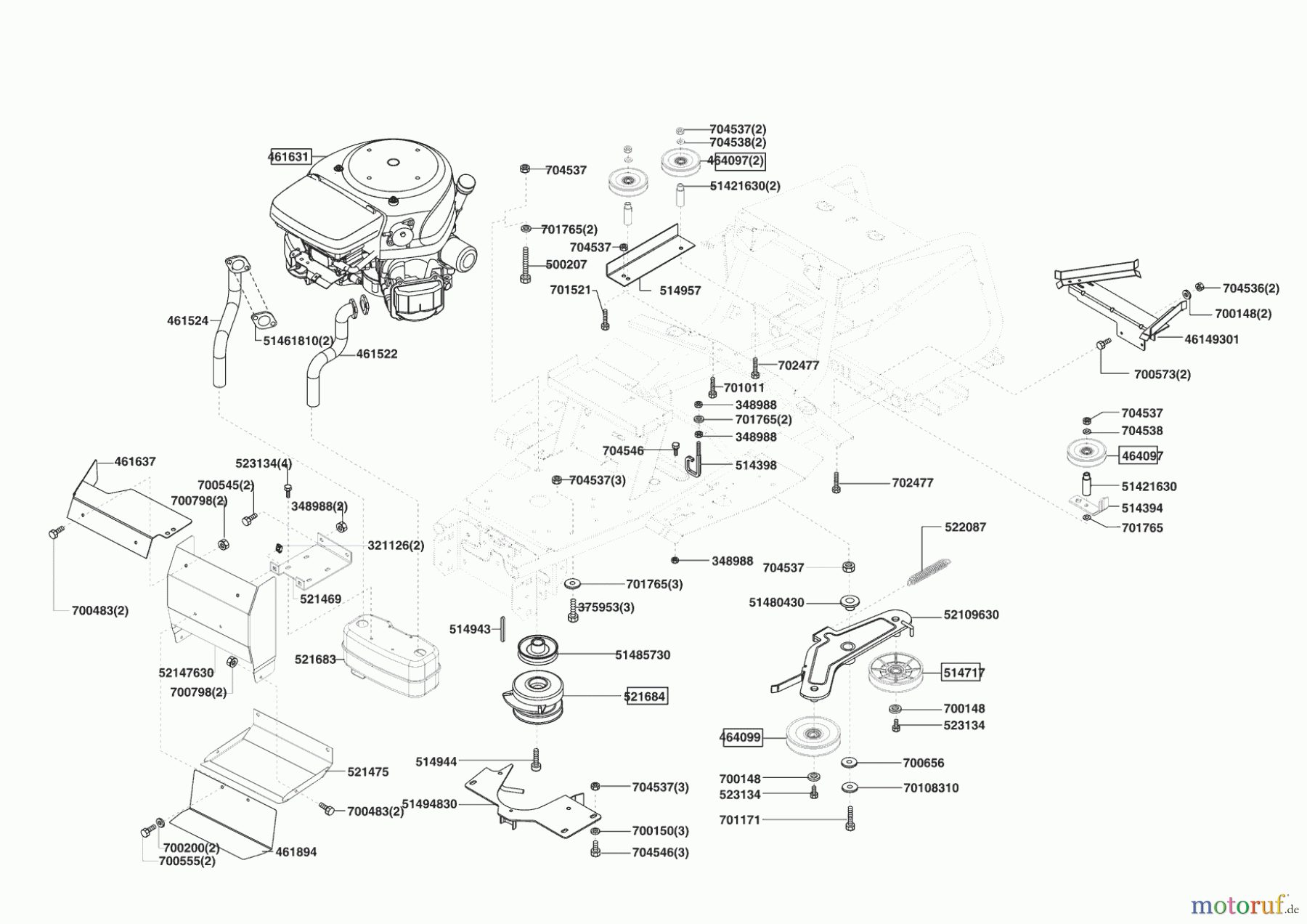  Brill Rasentraktor Crossover 102/16 H OHV Seite 4