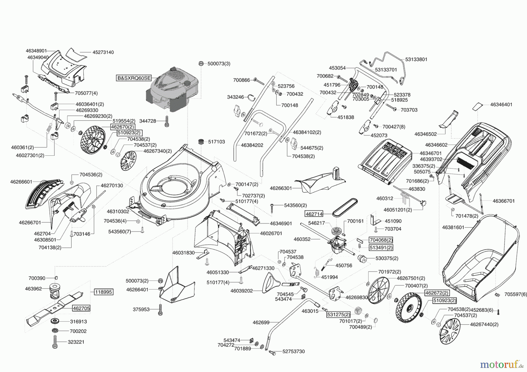 AL-KO Gartentechnik Benzinrasenmäher CLASSIC 520 HW ab 11/2009 Seite 1