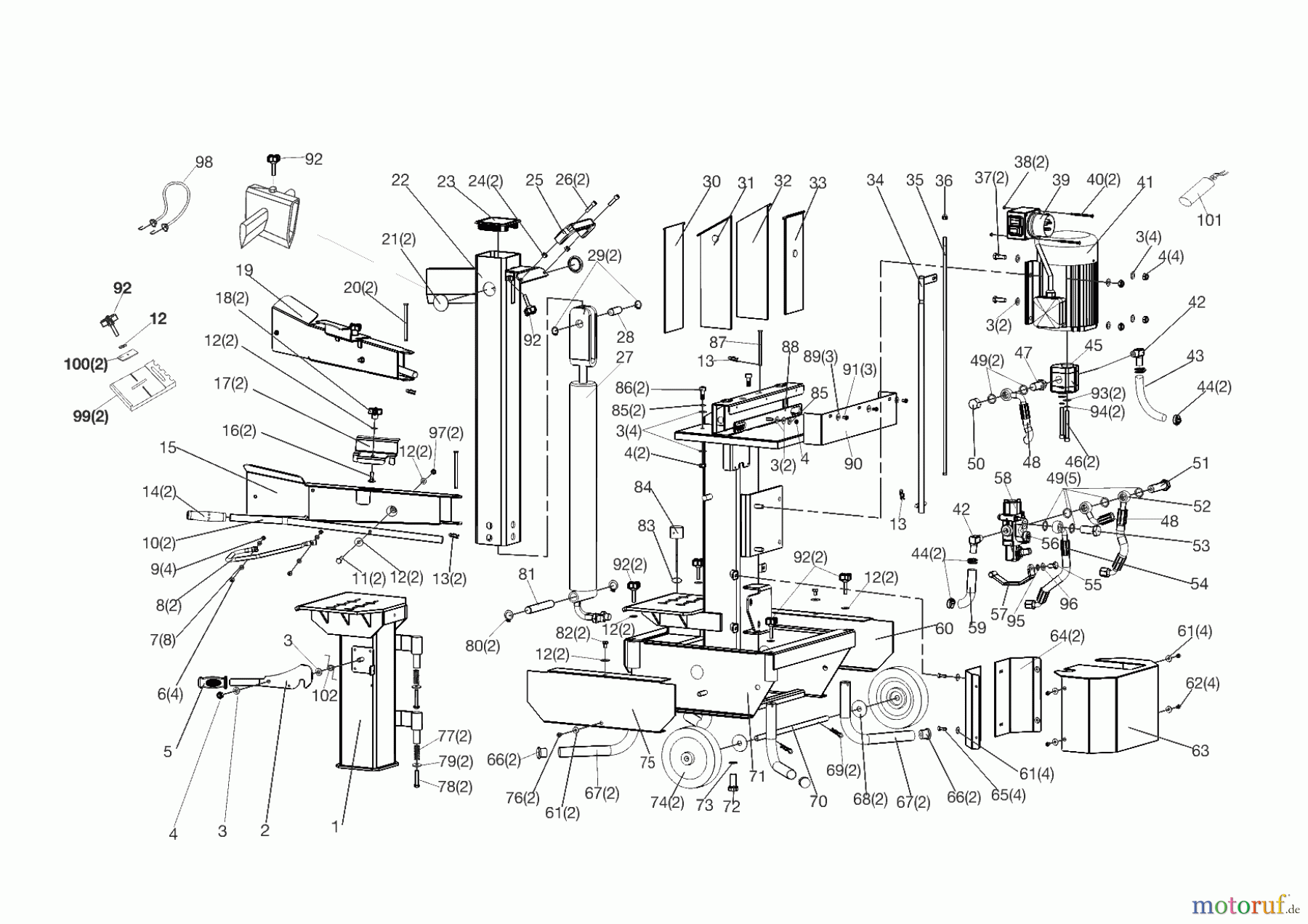  Brill Heimwerkertechnik Holzspalter  VWS 60  01/2012 Seite 1