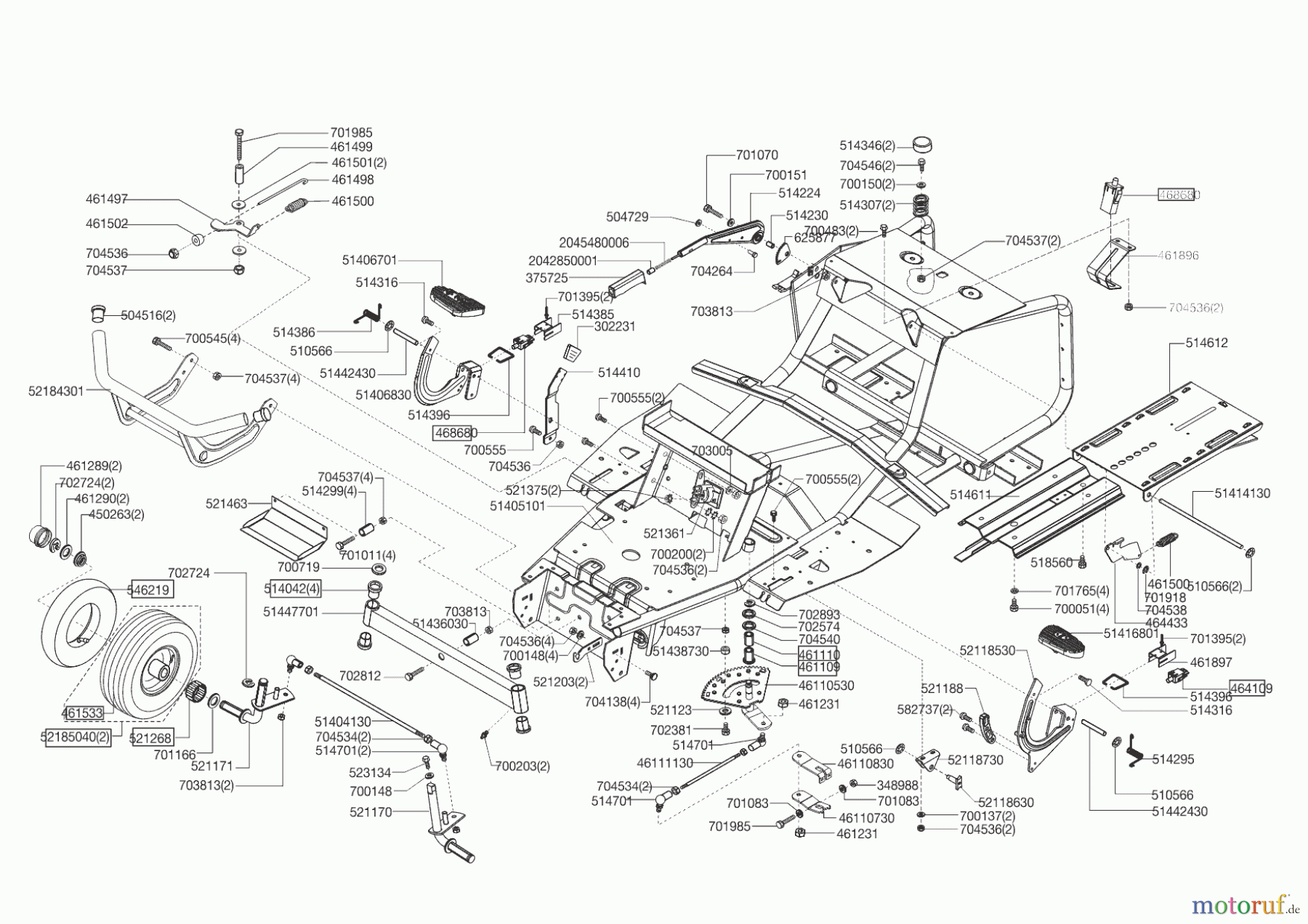  AL-KO Gartentechnik Rasentraktor T13-85 LUX HVC  ab 11/2012 Seite 2