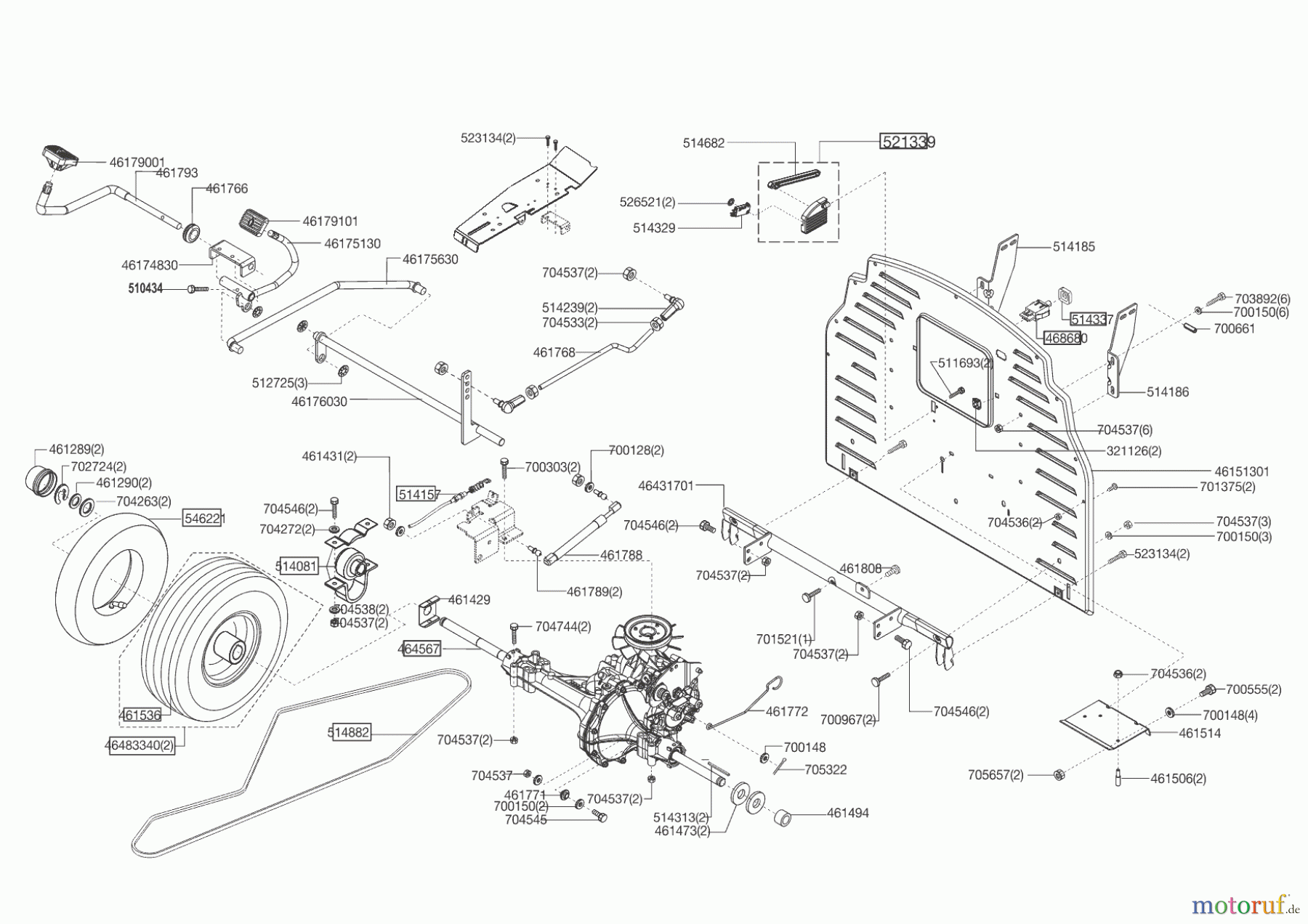  AL-KO Gartentechnik Rasentraktor Comfort T 954 HD-A  ab 03/2015 Seite 3