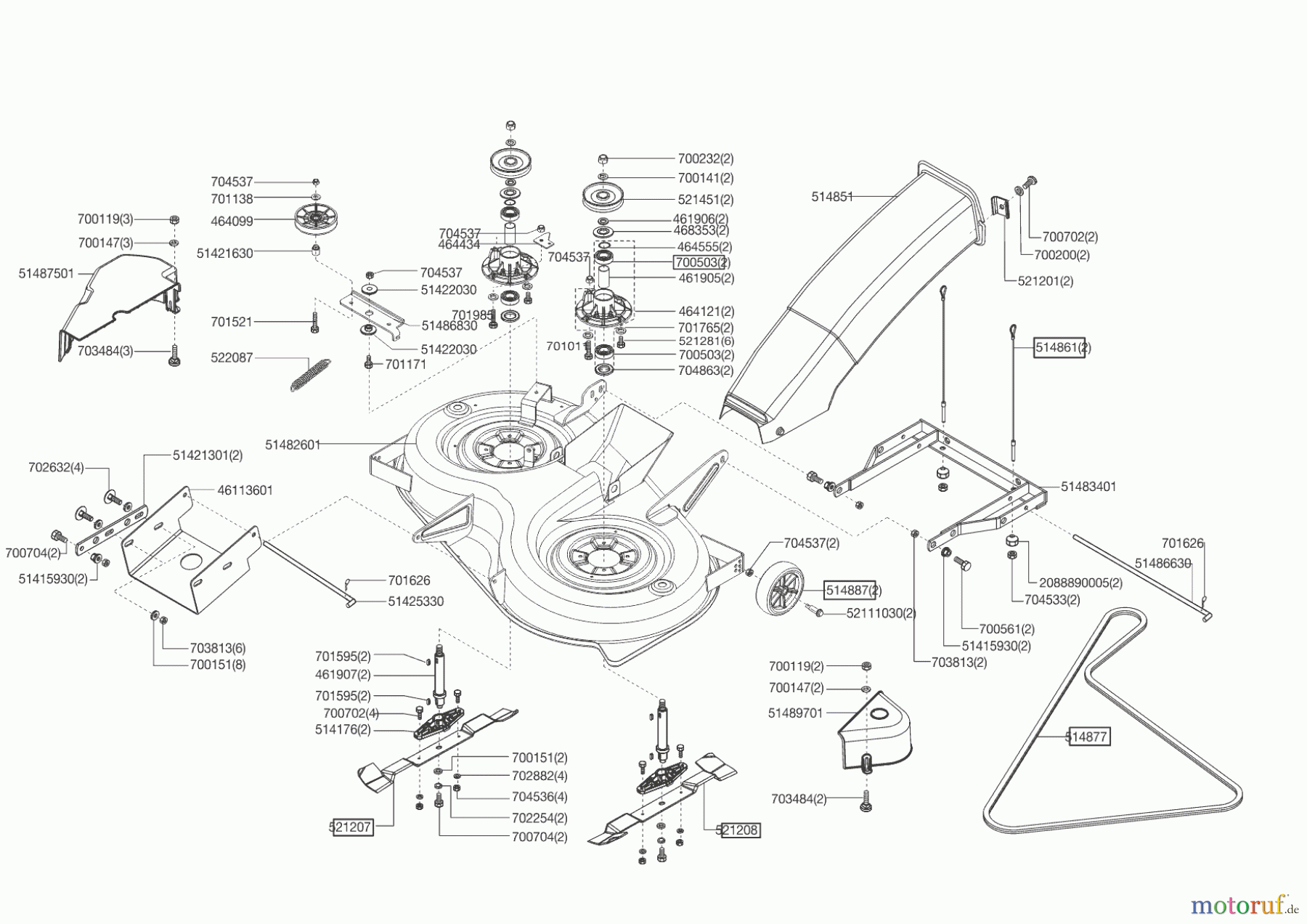  AL-KO Gartentechnik Rasentraktor T 20-102 HD Gulistan  ab 09/2016 Seite 5