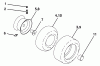 Husqvarna PB 19546LT (96042003500) - Lawn Tractor (2008-02 & After) Listas de piezas de repuesto y dibujos Wheels and Tires