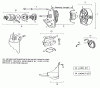 Husqvarna YT 120 (954000061) - Yard Tractor (1990-01 & After) Listas de piezas de repuesto y dibujos Engine B&S Model 281707, Type 0412-01 (Part 3)